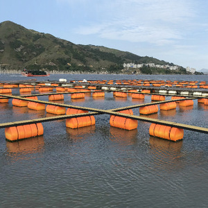 Orange Diamètre 500*900mm Cylindre Bouée Surface Plate Ponton Barrière Flottante Culture De L'eau En Plastique Ponton Tuyau Flotteurs - Product Image 4