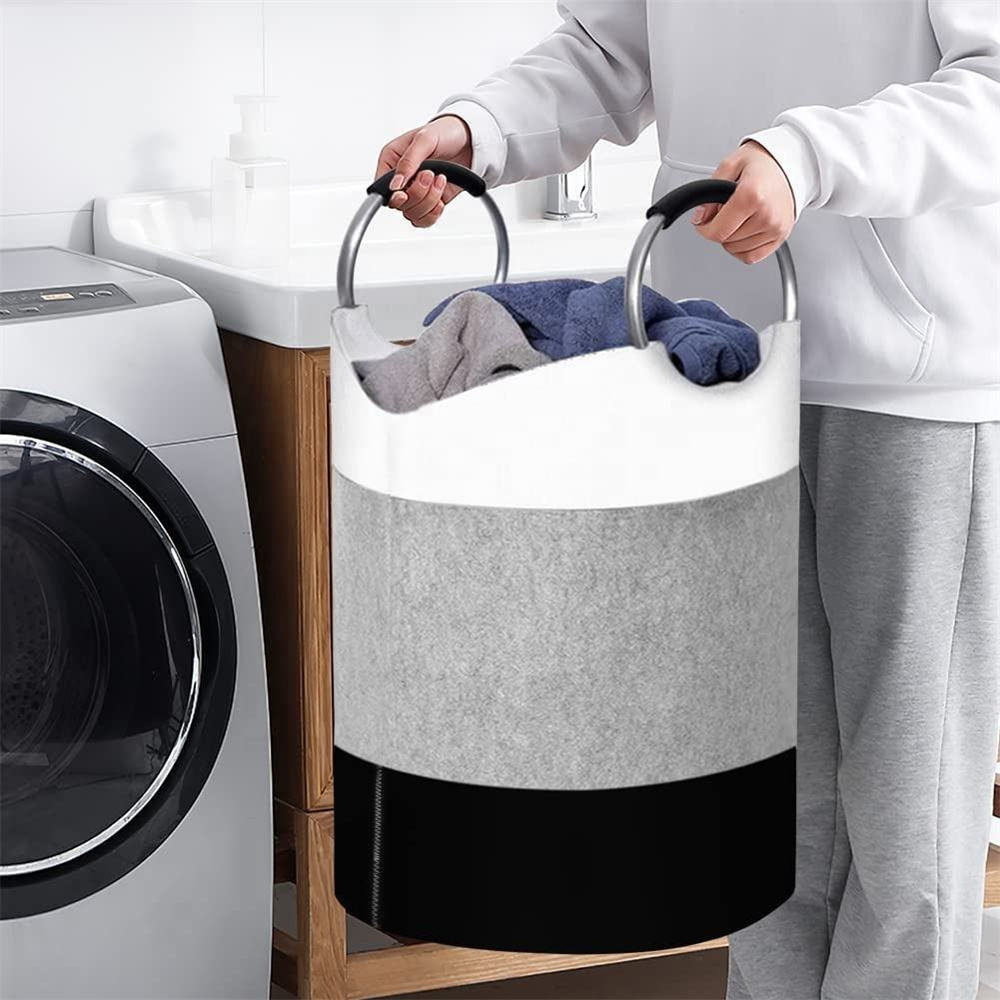 ตะกร้าผ้าสักหลาด