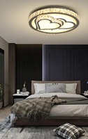 Nouveau Style Multi-taille Décoration Coeur Forme Intérieur Plafonniers Pendentif Lumière Luxueux Lustre En Cristal