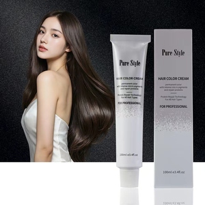 Schwarz Dunkelbraun Grau Weiß Niedrig-Ammoniak Farbcreme Purestyle Permanente Haarfarbe - Product Image 1