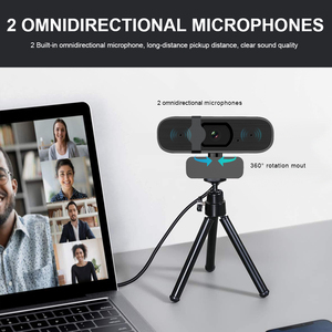 <span class=keywords><strong>Webcam</strong></span> USB 2K HD à succès – Excellente qualité d'image, microphones doubles intégrés, autofocus, pour diffusion en direct sur <span class=keywords><strong>PC</strong></span> - Product Image 5