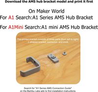 Hub AMS Original Bambu A1/A1 Mini Mendukung 4 Unit AMS AMS 2 Pro AMS HT Konektor Hub Filamen Multi-Material Suku Cadang Printer 3D