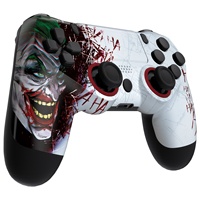 EXtremeRate Ghost Coque supérieure de remplacement personnalisée redessinée, coque avant, plaque frontale pour manette PS4 Slim Pro JDM-040/050/055