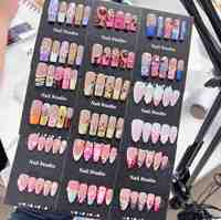 Faux ongles à presser, faits à la main, forme carrée, réutilisables, sélection aléatoire