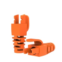 Farbige RJ45 Cat5e Cat6 Ethernet-Netzwerkkabel-Zugentlastungskappen Kabelverbinder-Steckerabdeckung