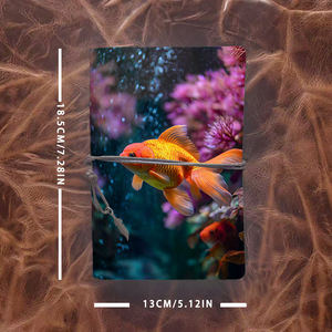 สมุดโน้ตเอนกประสงค์เอนกประสงค์สไตล์ INS ขัดเงา<span class=keywords><strong>สวย</strong></span>งามและทำด้วยปลาทองและพืชน้ำหลาก<span class=keywords><strong>สี</strong></span> - Product Image 4