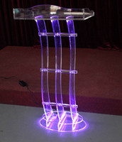 Pulsador de iglesia de cristal orgánico transparente personalizado
