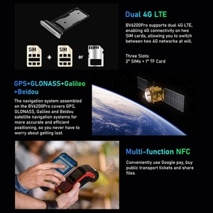 Téléphones mobiles 4G Android 13 NFC Blackview BV6200 Pro 6 Go + 128 Go, double carte Nano, écran 6,56 pouces, batterie 13000 mAh – Vente en gros - Product Image 3