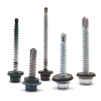 Vis autoforeuses hexagonales à bride pour toiture métallique et bois, 2-12 mm, vente en gros