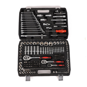 Juego de Herramientas Profesional de 118 Piezas de Acero al Carbono con Estuche Rígido, Juego de Llaves de Trinquete y Dados para Mecánico de Automóviles, Motocicletas y Automóviles - Product Image 5