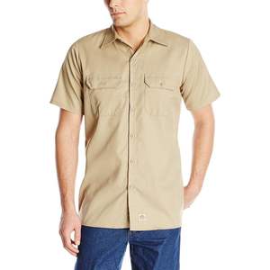 Chemise d'uniforme utilitaire pratique de vêtements de travail pour hommes personnalisés en couleur rouge - Product Image 1