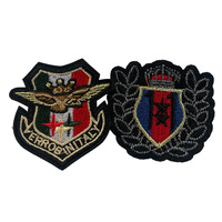 Fabricant de patchs, patchs brodés personnalisés avec logo, patchs en velcro sur mesure, fil métallique, patchs brodés pour chapeaux et uniformes