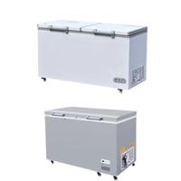 Congélateur horizontal commercial à double porte de grande capacité, un congélateur de haute qualité adapté à la congélation des ingrédients