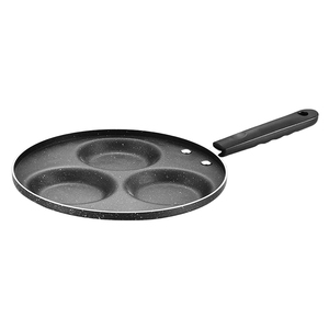 Nuovo arrivo 3 fori in alluminio padella leggera antiaderente creativo uovo Pancake Pan - Product Image 1