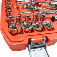 Assortiment de clés à douilles de précision de 108 pièces, jeu de cliquet 72T, boîte à outils robuste pour mécaniciens, pour tous les besoins de réparation industrielle