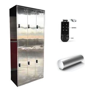 Casillero robusto de acero inoxidable de 6 puertas con opción de bloqueo de llave y código resistente al óxido para restaurante escuela Hotel - Product Image 4