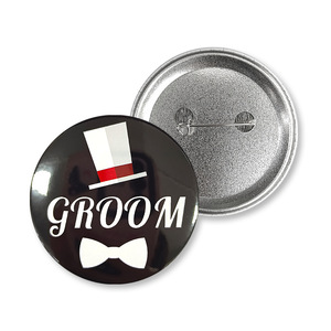 Nuevo Insignia de Equipo de Novios de 58mm de Plástico para Decoración de Bodas, Fiestas, Regreso a Clases y Graduaciones, de Gran Venta y Recién Llegado - Product Image 4