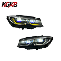 Ensemble de phares LED KGKB pour BMW Série 3 G20 320i 325i 2019-2022, projecteur laser, style Spoon, démarrage dynamique, Plug & Play