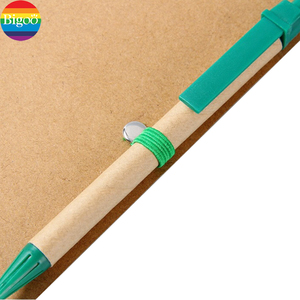 Kraft bìa giấy xoắn ốc ràng buộc Tạp Chí coiled A5 máy tính xách tay với <span class=keywords><strong>Pen</strong></span> Set tùy chỉnh cho khuyến mãi - Product Image 5