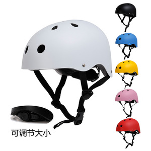 Casque de skateboard pour enfants, couleur unie, protection de la tête réglable, pour les sports de plein air, le cyclisme et le roller, unisexe - Product Image 2