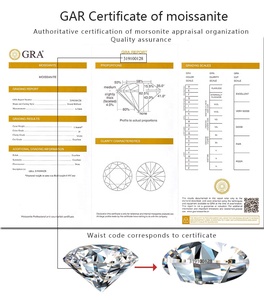 Yishengジュエリー卸売8mmラウンドカットルースピンク<span class=keywords><strong>Moissanite</strong></span> (D E F VVS1) ジュエリー作り用GRA証明書付き - Product Image 6