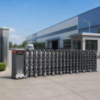 Maßgefertigte Automatische Nummernschilderkennungs-Tür mit Modernem Design aus Aluminiumlegierung und Schiebemechanismus
