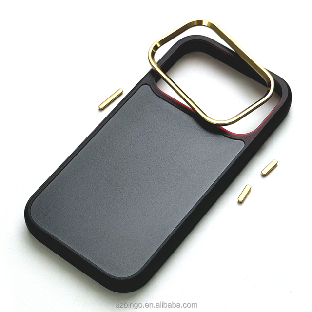 High Quality Outer and Inner Double Groove Mobile Cover for iPhone 18 17 16 15 14 Groove 0.6mm Phone Case With Metal Camera Ring