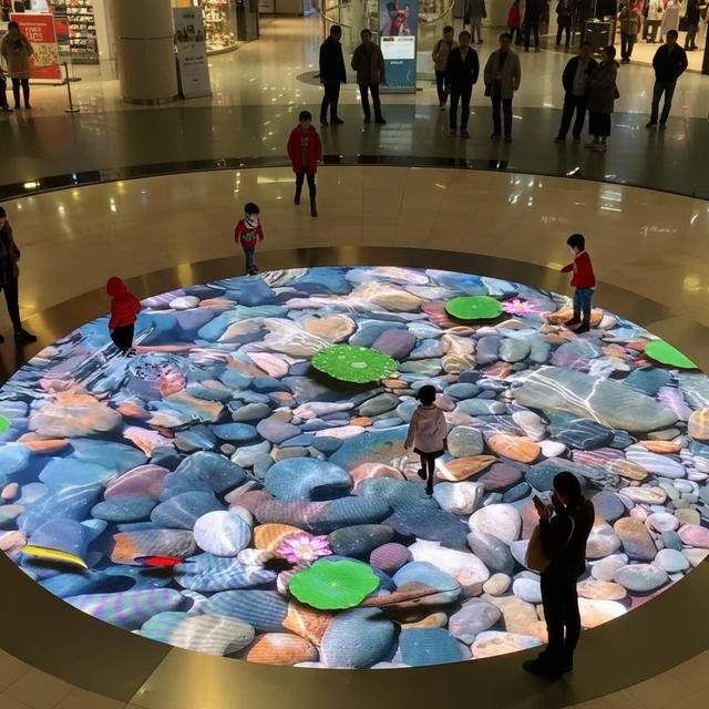 High Brightness P3.91 Indoor Full Color LED Floor Screen Interactive Dance Floor Display 8K Resolution Sunlight Readable 5 Year