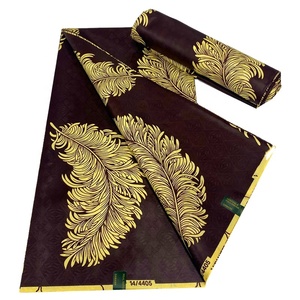 Bazin Riche phi vải 6 yards ankara vải mô hình tự nhiên vải bên váy - Product Image 1