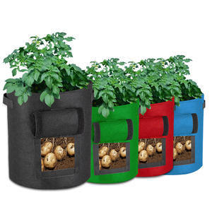 Le moins cher 7 gallons cercle champignon feutre Pots en tissu grands sacs <span class=keywords><strong>de</strong></span> culture frai sol vivant semis plante légumes sacs <span class=keywords><strong>de</strong></span> culture - Product Image 6