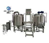 Système de brassage de bière artisanal en acier inoxydable 304 électrique 400l 4bbl avec cuve de fermentation
