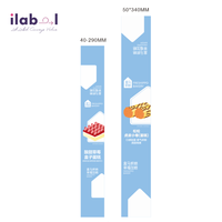 Autocollants thermosolvables personnalisés de qualité alimentaire 1x2 pouces (ruban adhésif simple face) pour usage en cuisine et étiquetage - Vente chaude