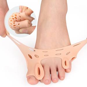 Double trou pouce valgus orteil diviseur pied centre épaissir absorption des chocs massage front palm pad <span class=keywords><strong>Bigfoot</strong></span> os manchon orthopédique - Product Image 2