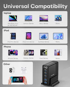 เครื่องชาร์จเร็วแบบ<span class=keywords><strong>3</strong></span>ขาสำหรับแล็ปท็อปปรับแต่งได้เครื่องชาร์จไฟได้แบบปลั๊ก EU ชนิด C US ชนิด C 120W/140W - Product Image 6