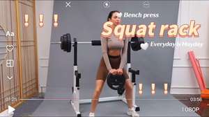 Attrezzatura da palestra per la casa inclinazione del peso regolabile declino panca piatta Squat Rack Stand bilanciere Rack - Product Image 6