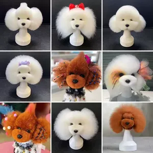 Modelo de cabeza de simulación de perro para práctica de peluquería canina, estándar para estilizar y recortar el pelo de mascotas - Product Image 2