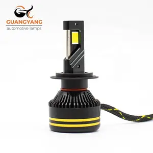 Lámpara de Faro de coche de alta potencia R20 LED H1 H3 H7 H11 9005 80W 8000LM 5585 Clips tubo de cobre Doble