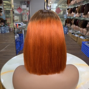 Perruque courte bob 2x6 de 8 pouces, cheveux humains naturels, ultra-lisses, haute densité, sans perte de cheveux, sans nœuds, couleur unique - Product Image 2