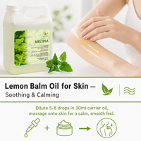 Huile essentielle de mélisse citronnée WY, distillée à la vapeur, pour l'aromathérapie, les soins de la peau, la fabrication de parfums et de bougies, vente en gros