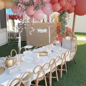 Sillas Infantiles de Mimbre Hechas a Mano, Muebles Infantiles de Mimbre para Fiestas de Cumpleaños, Bodas, Baby Showers - Product Image 5