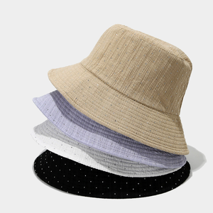 Chapeau Bob Femme Brillant Brodé 100% Coton Tendance pour la Pêche, les Voyages et l'Usage Quotidien – Vente en Gros - Product Image 1