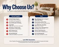 Unité de couchage réglable en tissu de luxe sur mesure avec cadre en acier renforcé et capacité de 800 lb