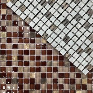 Mosaico de cristal de hielo craquelado clásico, mezcla de piedras, para salpicaduras de pared, Fondo de <span class=keywords><strong>TV</strong></span> y pared de baño - Product Image 6