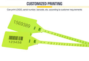 Etiqueta <span class=keywords><strong>de</strong></span> Seguridad <span class=keywords><strong>de</strong></span> Plástico Desechable Personalizada JCPS102, Sello <span class=keywords><strong>de</strong></span> Plástico con Número <span class=keywords><strong>de</strong></span> Serie - Product Image 6