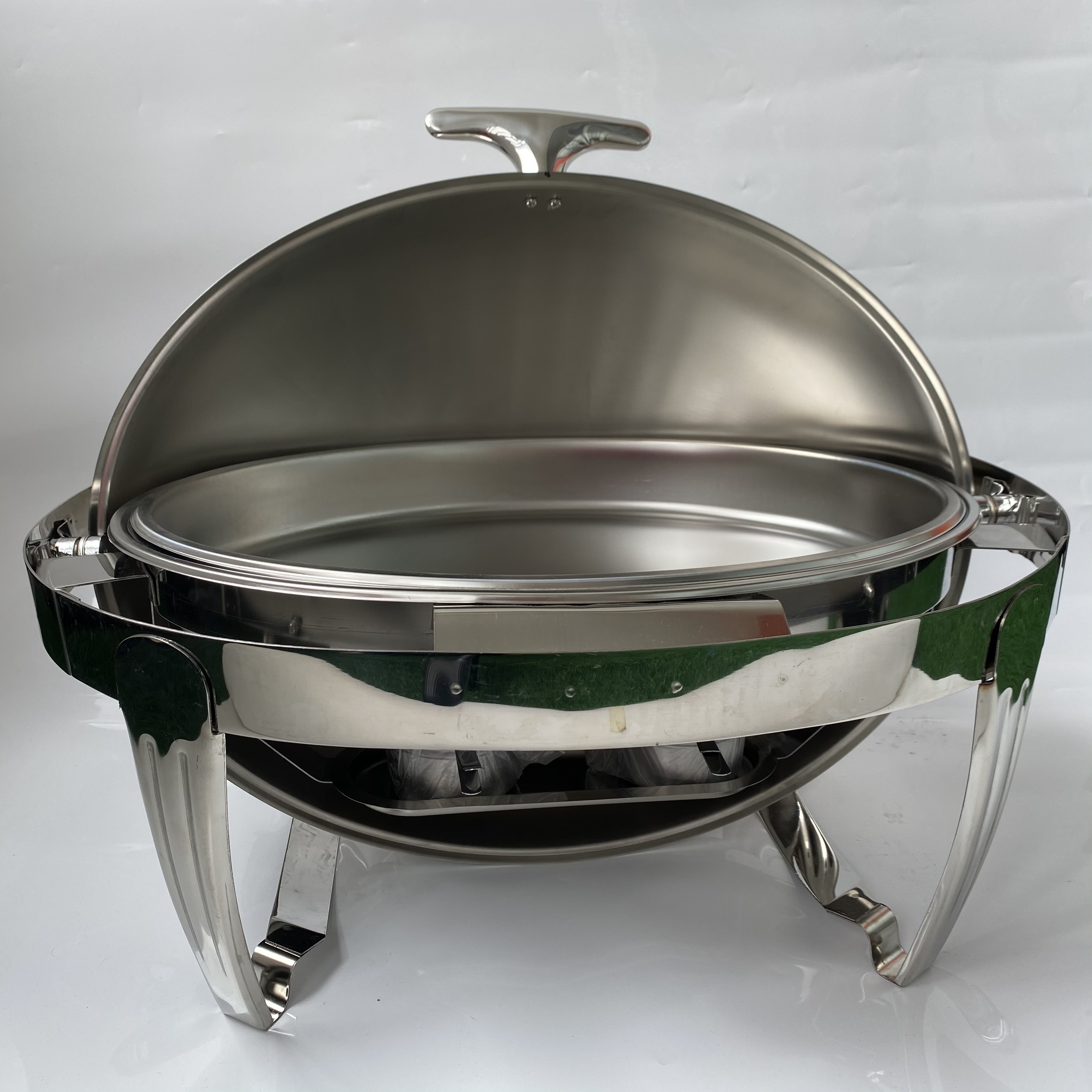 Luxury Roll Top Saving Chafing Dish Dishes Stainless Steel Buffet Food Warmer Display Set