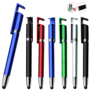 ปากกาลูกลื่นสไตลัสพลาสติกพร้อมที่วางโทรศัพท์และที่วางโทรศัพท์แบบสัมผัสความแปลกใหม่ใช้งานได้หลายฟังก์ชันพร้อมโลโก้ที่กำหนดเองขนาด0.7มม. - Product Image 2