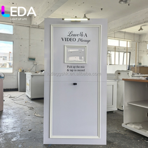 LEDA Promotion : Accessoires de Fête de Mariage – Toile de Fond Audio en PVC Blanc pour Livre d'Or et Messages, Toile de Fond pour Cabine Vidéo avec Microphone - Product Image 6