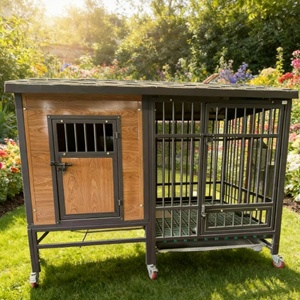Abri pour animaux <span class=keywords><strong>de</strong></span> compagnie en métal ondulé pour l'extérieur - Esthétique industrielle avec isolation phonique contre la <span class=keywords><strong>pluie</strong></span> - Product Image 6