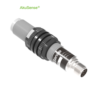 Sensor Jarak Ultrasonik Silinder AKUSENSE MC18 dari Baja Tahan Karat untuk Deteksi Ultrasonik dalam Aplikasi Industri Otomotif