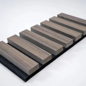 GanYoung flexible wood panel mdf slats acoustic panel foam